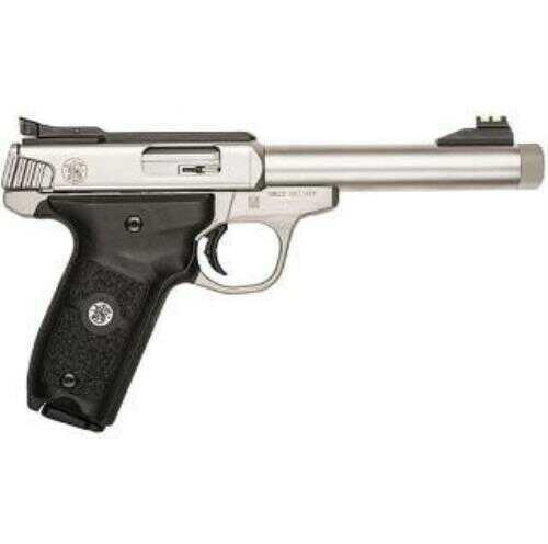 Smith & Wesson Victory Pistol 22LR 5.5" Threaded Barrel 10 Round Stainless Steel Polymer Grip