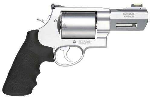 Smith & Wesson M500 500 S&W Performance Center Single/Double Action 3.5" Barrel Orange Ramp Front / Adjustable Rear Sight Black Rubber Grip 5 Round Revolver