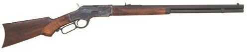 Cimarron 1873 Deluxe Sporting Rifle 32-20 24" Octagon Barrel 13+1 Capacity Case Hardened Standard Blued Finish Walnut Hand Checkered Pistol Grip Stock CA296