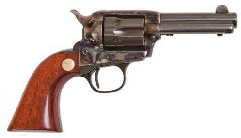 Cimarron 1873 SAA Model P Jr Revolver 38 Special 3-1/2" Barrel Case Hardened Pre-War 1-Piece Walnut Smooth Grip Standard Blued CA985