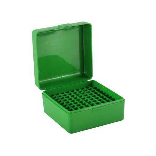 MTM Ammunition Box 100 Round Flip-Top 223 204 Ruger 6x47 Green RS-100-10