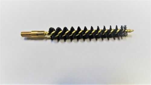 Dewey Rods Benchrest Style "No Harm" Nylon Brush .38/.357 cal, 9mm Pistol - 8/32 thread - Bronze core designed B38N