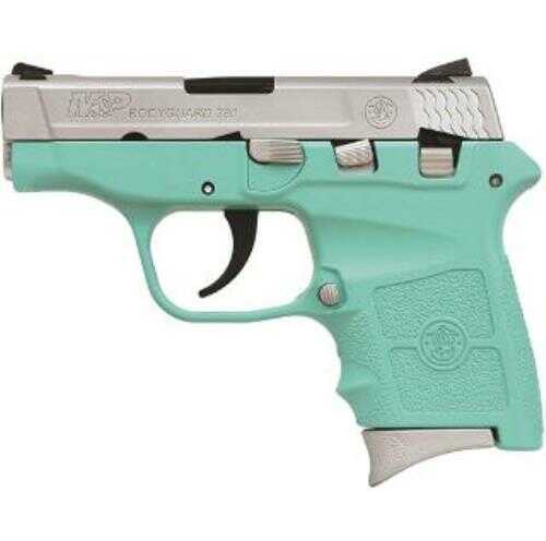 Smith & Wesson Bodyguard 380 ACP 2.75" Barrel 6 Round No Laser Robin Egg Blue Polymer Frame Stainless Steel Slide Semi Automatic Pistol