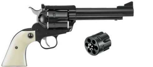 Ruger Blackhawk Convertible Flattop 45 Colt/45 ACP 5.5" Barrel Ivory Grip Blued Revolver