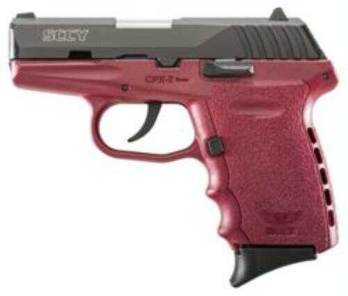 SCCY Industries CPX2CBCR Pistol 9mm 3.1" Barrel CRB NMS 10 Rounds Crimson