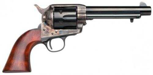 Taylor Uberti 1873 Cattleman Old Model Frame Revolver 357 Mag 4.75" Barrel With Case Hardened And Walnut Grips