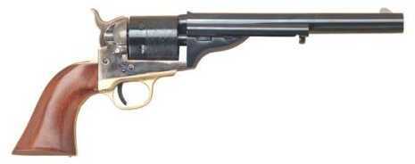 Click to see larger image. Cimarron Open Top Navy Revolver 45 Colt 7-1/2" Barrel Case Hardened 1-Piece Walnut Grip Standard Blue CA922