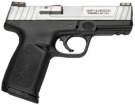 Smith & Wesson Pistol 11907 SD9VE 9mm 4" Barrel 10 Round Fiber Optic Sights Black Frame Stainless Slide