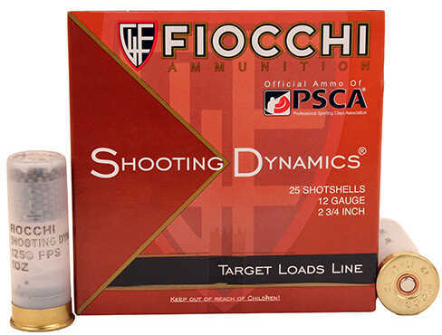 12 Gauge 25 Rounds Ammunition Fiocchi Ammo 2 3/4" 1 oz Lead #8