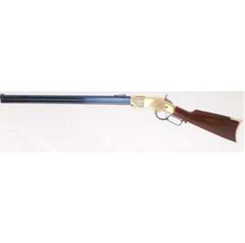 Cimarron 1860 Henry Civilian 45 Long Colt Lever Action Rifle 24" Barrel 12-Round Capacity Brass Finish