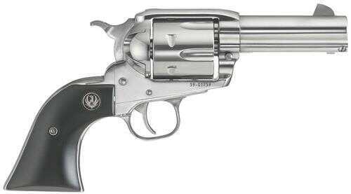 Revolver <span style="font-weight:bolder; ">Ruger</span> Vaquero Stainless 44 Magnum 3.75" barrel Black Micarta Grip