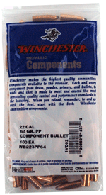 Winchester Bullets .22 Caliber .224 64 Grain PP Bag of 100