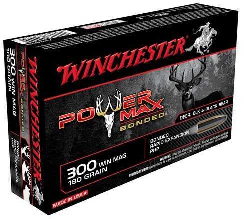 300 Winchester Magnum 20 Rounds Ammunition 180 Grain Power-Point