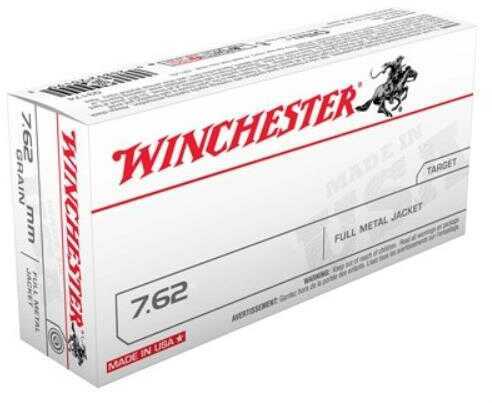 7.62 NATO 20 Rounds Ammunition Winchester 147 Grain Full Metal Jacket