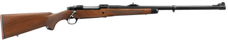 Ruger M77 Hawkeye African Rifle 6.5 x 55mm 24'' Barrell Satin Blued Finish American Walnut with Ebony Forend Cap Stock