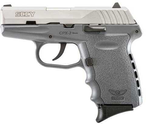 SCCY CPX-2 Pistol 9mm 10 Round Sniper Grey Frame Stainless Steel Slide 2 Mags CPX2TTSG