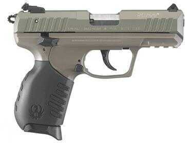 Ruger Semi-Auto Pistol SR22 22 LR Jungle Green Slide Elite Earth Cerakote Frame Black Grip 3.5" Barrel 3641