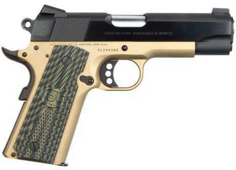 Colt Lightweight Commander Series 70 45 ACP 4.25"Stainless Barrel 1/125 Army Green Thin G10 Talo Grip Semi Automatic Pistol