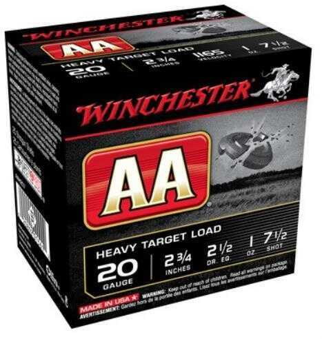 20 Gauge 25 Rounds Ammunition Winchester 2 3/4" 1 oz Lead #7 1/2