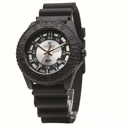 Smith & Wesson M&P Tritium Watch - Silver Dial Rubber Band
