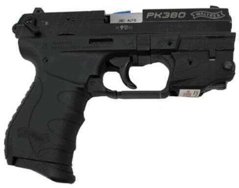 Click to see larger image. Walther PK380 380 ACP With Laser 8 Round 3.6" Barrel Double Action Black Frame Semi Automatic Pistol WAN40010