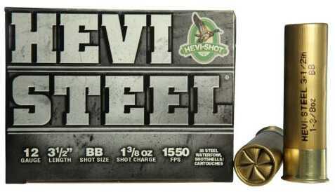 Hevi-Shot Hevi-Steel Loads 12Ga Ammo BB 3.5In 25/Box