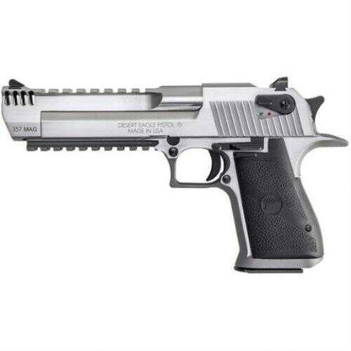 Magnum Research Desert Eagle 357 6" Barrel Stainless Steel With Combat/Fixed Sights Semi-Auto Pistol