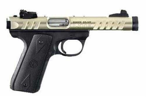 Ruger 22/45 Lite Pistol 10 Round Aluminum Gold Anodize Finish 4.40" Threaded Barrel 3900 P45MK3ALRP