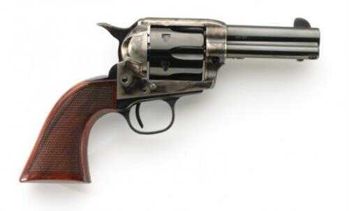 Taylor <span style="font-weight:bolder; ">Uberti</span> Runnin Iron Short Stroke 1873 Revolver Tuned With Low Flat Hammer Spur Checkered Grips And Case Hardened Frame 45 Long Colt 3.5" Barrel Model 556217de