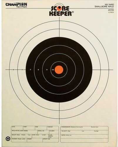 Champion Target Orange Bull 50ft Pistol Slowfire (12pk)-img-0