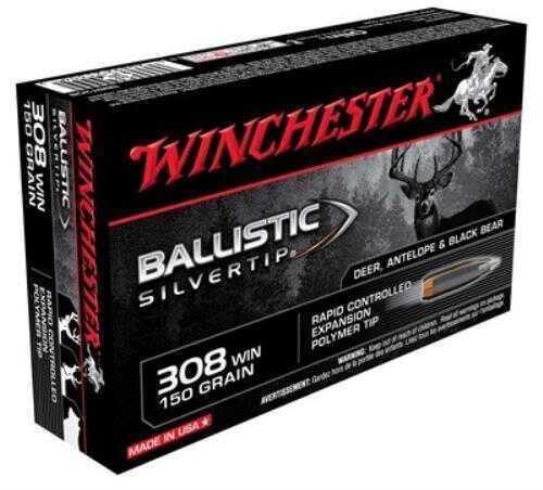 308 Winchester 20 Rounds Ammunition 150 Grain Ballistic Tip
