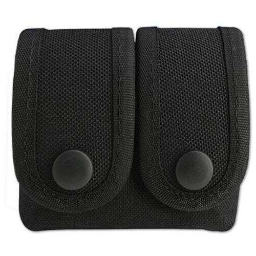 Uncle Mikes MICHAELS Double Speedloader Pouch W/Snap Closure Black