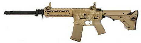 Black Rain Ordnance Digital Tan 223 Remington/5.56mm NATO 16" Barrel 30 Round Magpul UBR Semi Automatic Rifle BRO-PG2