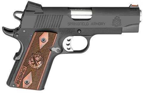 Pistol Springfield Armory 1911 Range Officer Compact 9mm 4" Barrel 8rd Rosewood Grips Black Finish