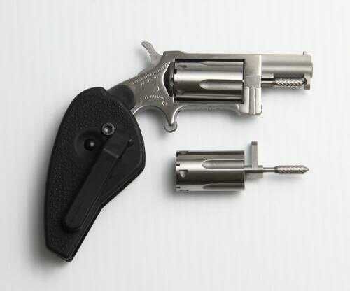 North American Arms Revolver SIDEWINDER 22Mag/22LR 1-1/8" Barrel Fixed Sights Holster Grip Combo Cylinders