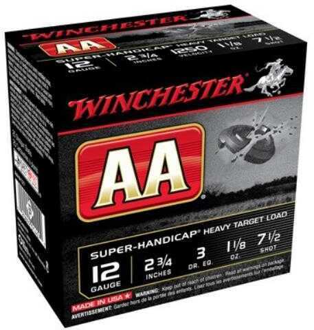 Click to see larger image. 12 Gauge 25 Rounds Ammunition Winchester 2 3/4" 1 1/8 oz Lead #7 1/2