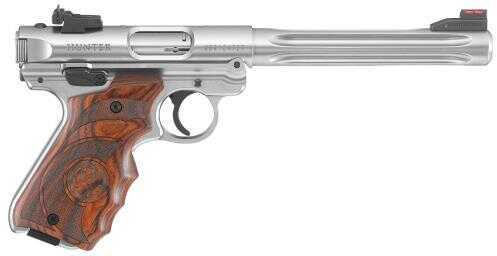 Ruger Rimfire Pistol Mark IV Hunter 22 Long Rifle 6.9'' Barrel Satin Stainless Steel Finish