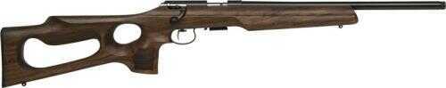 Anschutz 1416 American Varminter Rifle 22 Long 18" Threaded Barrel Blued Walnut Satin Finish Thumbhole Stock Stage Trigger