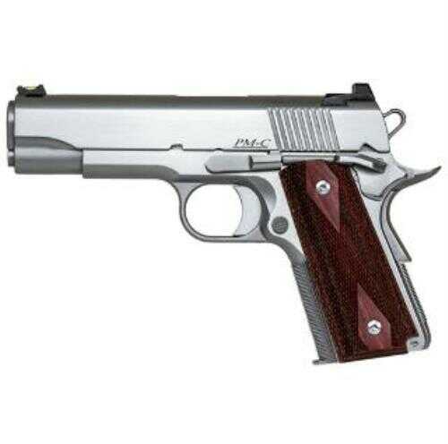 Dan Wesson Pointman Carry Pistol 38 Super With 4.25" Barrel, Stainless Steel Finish, Wood Grips, And Fiber Optic Front Sight