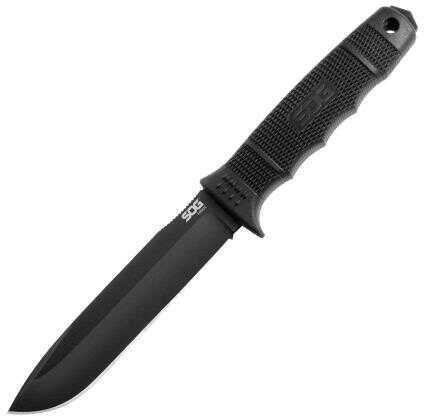 SOG Knives Force 6 in Straight Edge Clip Point Blade Black SE38-N