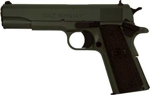 Colt 1991 45 ACP 5" Barrel Fixed Sight 7 Round Foliage Green Cerakote Talo Semi Automatic Pistol