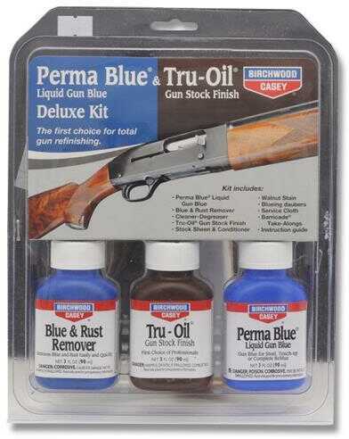 Birchwood Casey B/C Deluxe Perma Blue/TRU-Oil Complete FINISHING Kit-img-0