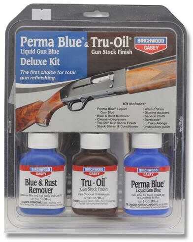 Birchwood Casey B/C Deluxe Perma Blue/TRU-Oil Complete FINISHING Kit