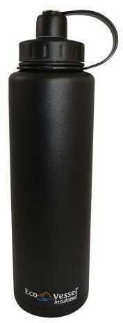 EcoVessel Vessel Bigfoot Triple Insulated Water Bottle Black 45 oz