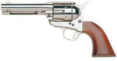 Taylor's & Company Uberti 1873 Cattleman Nickel Plated Walnut Grips 45 Colt 5 1/2" Barrel Revolver