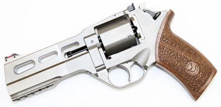 Chiappa Firearms Revolver Rhino 50DS 40S&W Chrome 6 Round Adjustable Sights 5" Barrel 340.233