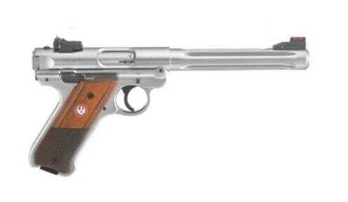 Ruger Mark IV Hunter 22 LR 6.8" Fluted Bull Barrel 10 Rounds Laminate Grips Stainless Finish