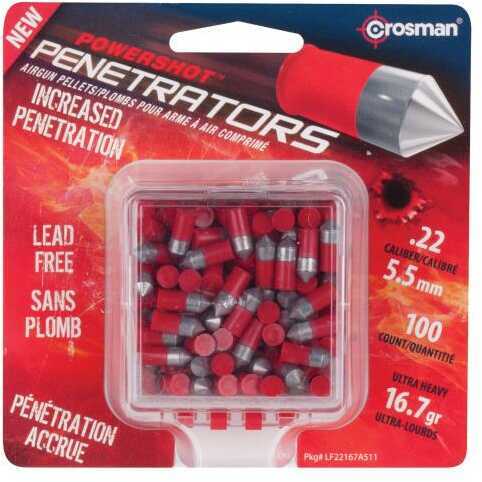 Crosman LF22167 Red Flight Pellet .22 Caliber Lead-Free 100Ct-img-0