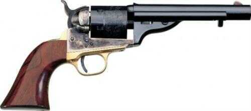Taylor Uberti Open Top Early Model 1851 Navy (Navy Grip) Revolver With Round 5.5" Barrel And Brass Back Strap And Trigger Guard In 38 Special