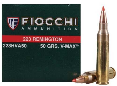 223 <span style="font-weight:bolder; ">Remington</span> 50 Rounds Ammunition Fiocchi Ammo 50 Grain Ballistic Tip
